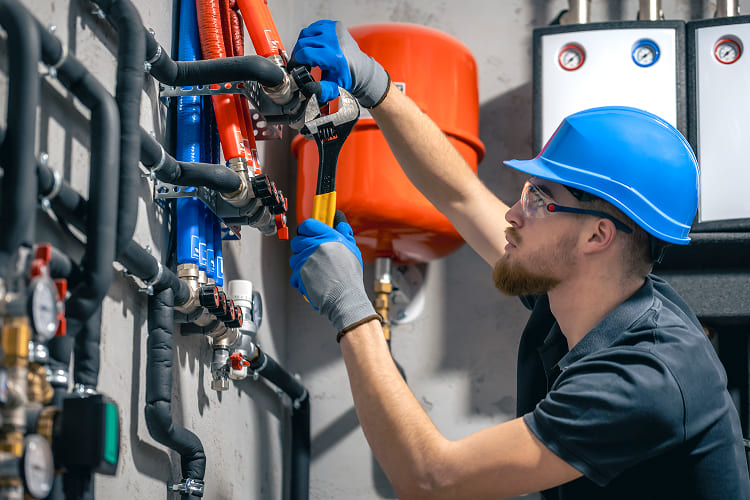central heating installation